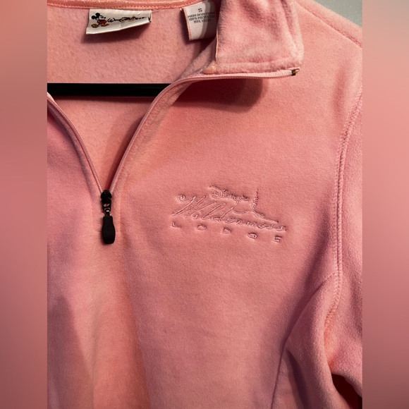 🎀Walt Disney World Wilderness Lodge Pink Quarter Zip Size Small - Picture 4 of 6
